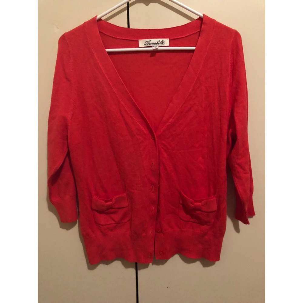 Red bow Cardigan